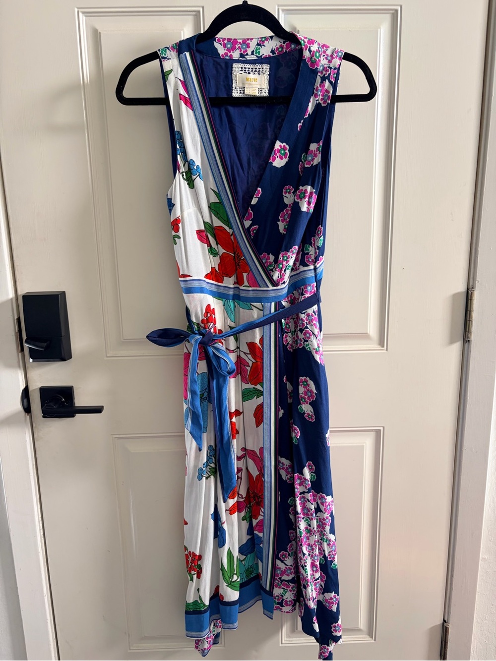 Anthropologie Maeve Floral Wrap Dress with Tie
